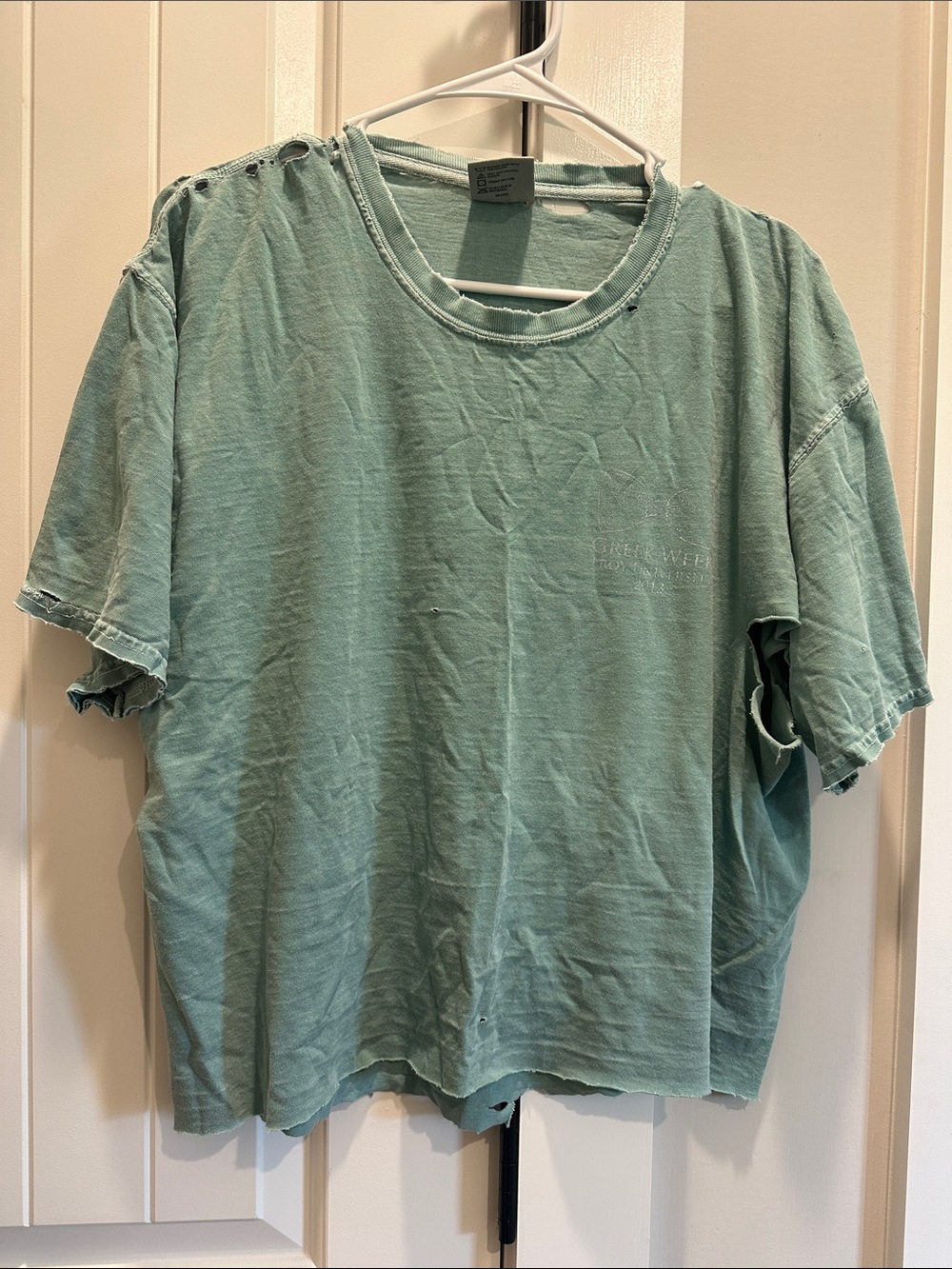 Comfort Colors Washed Teal Short Sleeve Crewneck Tee